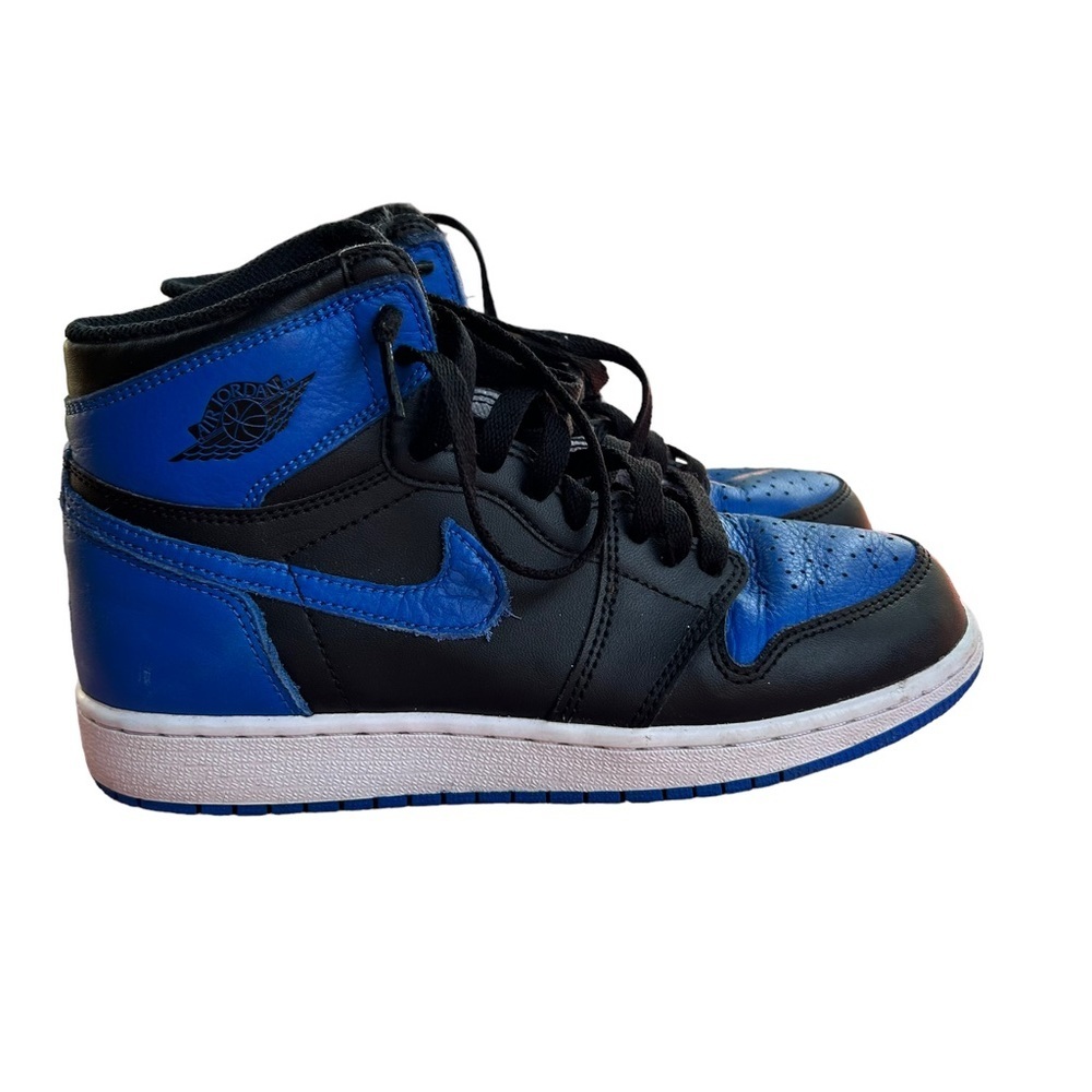 2017 Nike Air Jordan 1 Retro High Royal GS 575441-007 - Picture 8 of 9